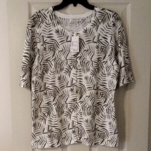 Christopher &  Banks Knit Top  -  Petite Large -